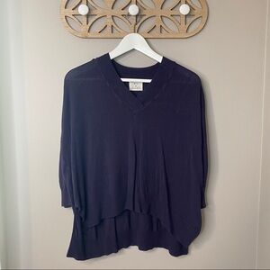 Pins and Needles Pullover Sweater Navy Blue Sz XS